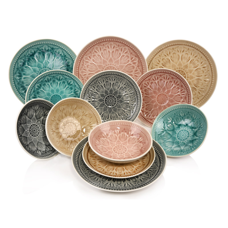 Sänger Bali 12 Piece Dinnerware Set, Service for 4 & Reviews Wayfair